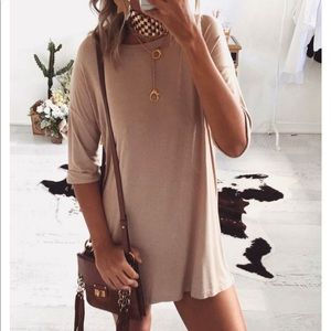 Loyal tee dress black White Fox